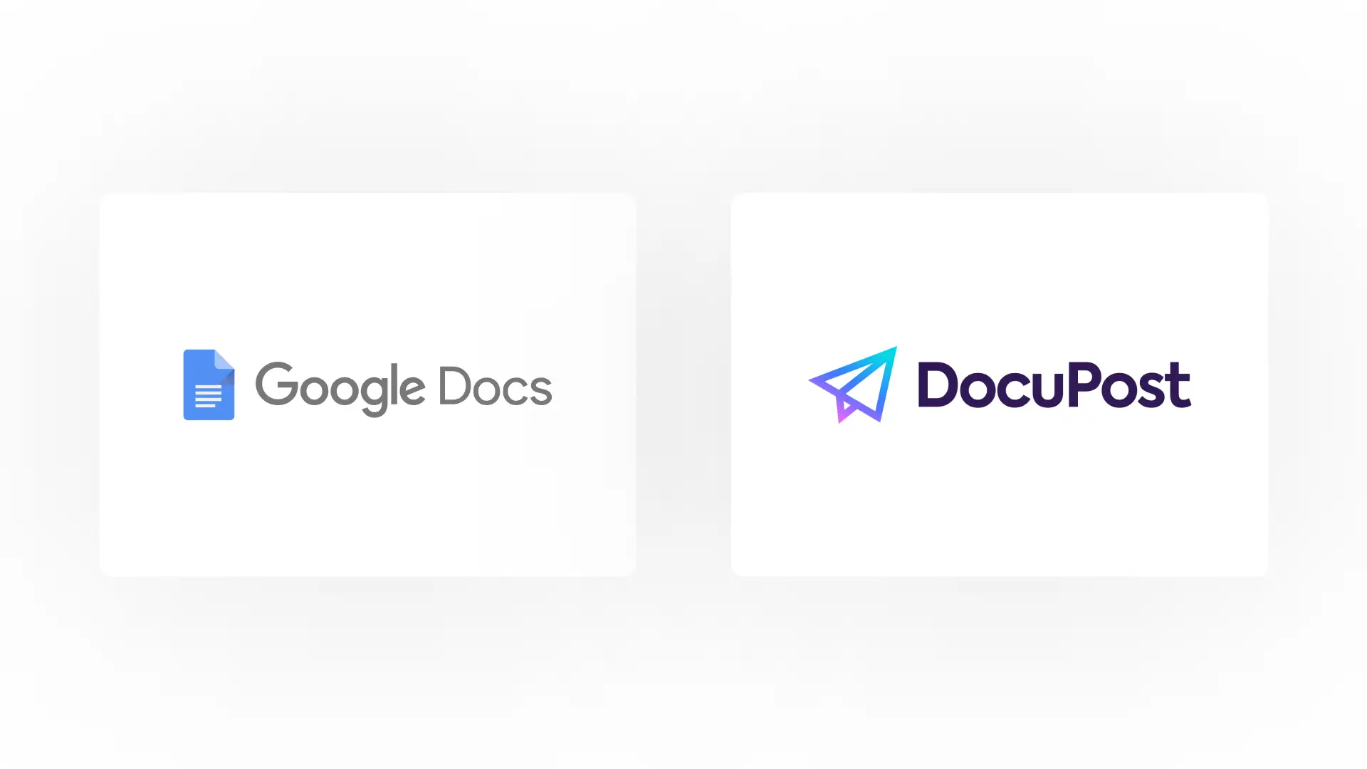 Google Docs and DocuPost integration feature.